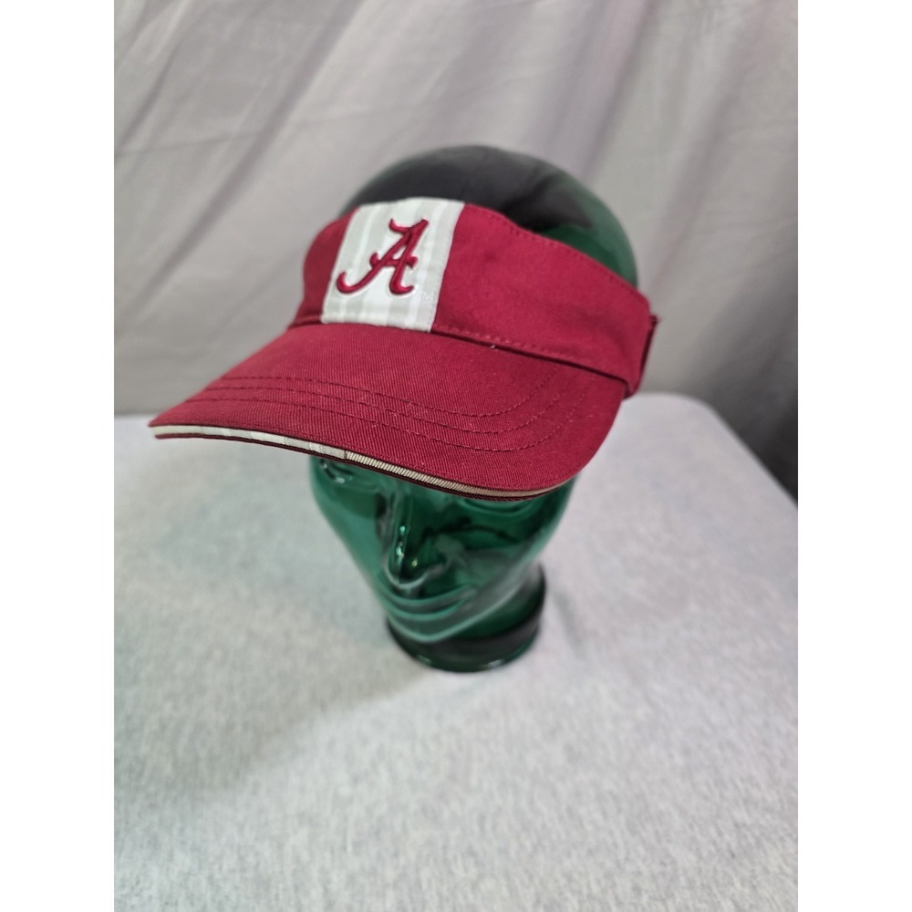 Alabama Crimson Tide Visor Hat Cap‎ Embroidered Logo Red Nike Dri Fit NCAA